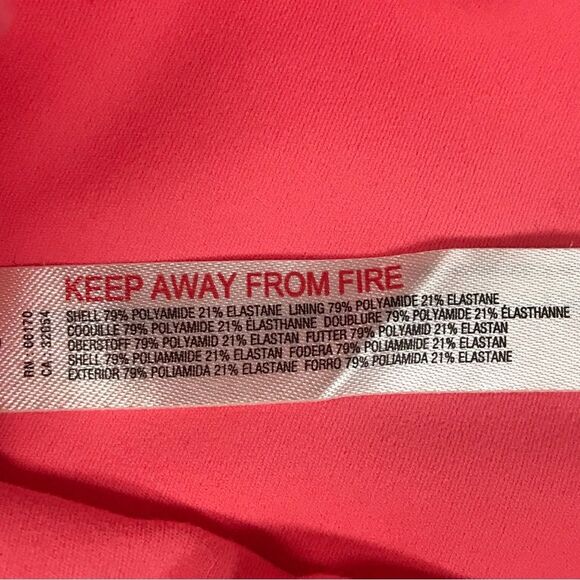 FREE PEOPLE MOVEMENT Square Neck Sports Bra Neon Coral Pink Size Medium New - Picture 8 of 9